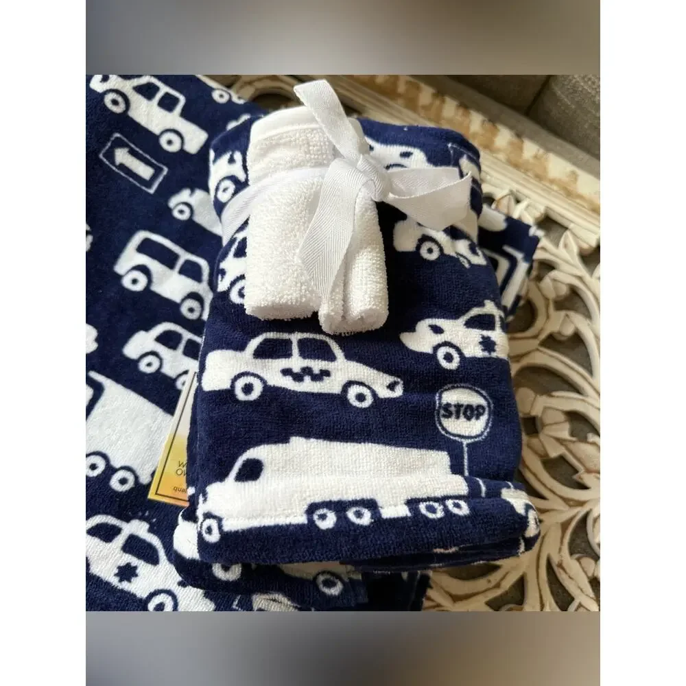 Deborah Connolly Police Cars Trucks Cars Bath Hand Washcloth Towels NEW